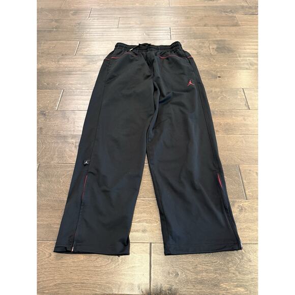Nike Air Jordan Mens Black Dri-Fit Training Athletic Ankle Zip Pants Size M - Picture 2 of 11
